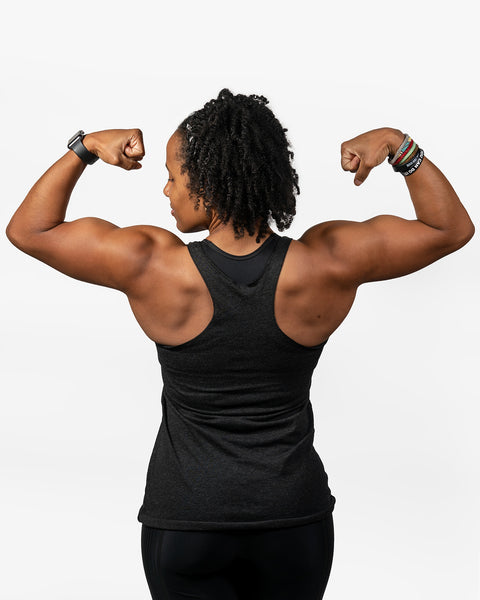 "DO IT FOR THE GAINZ" Women's Triblend Racerback Tank